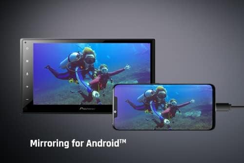 Pioneer DMH-A4450BT mirroring an Android phone screen