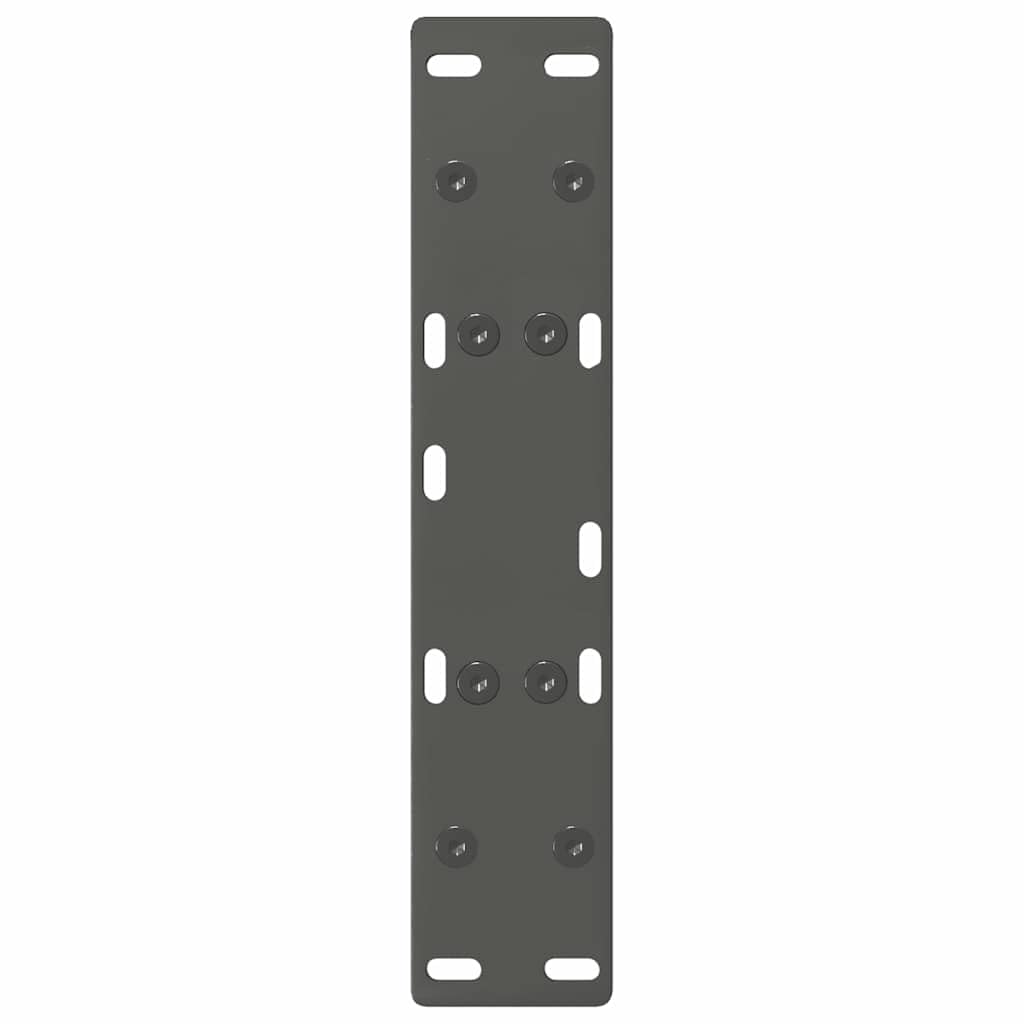 Nogi do stolika kawowego w kształcie litery A, ze stali malowanej proszkowo, antracytowe, 50 x (30-31) cm, 2 sztuki z regulowanymi nóżkami poziomującymi, do montażu stolika kawowego, śruba