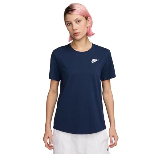 T-shirt Nike Club Femme bleu marine en taille XXL pour un confort quotidien