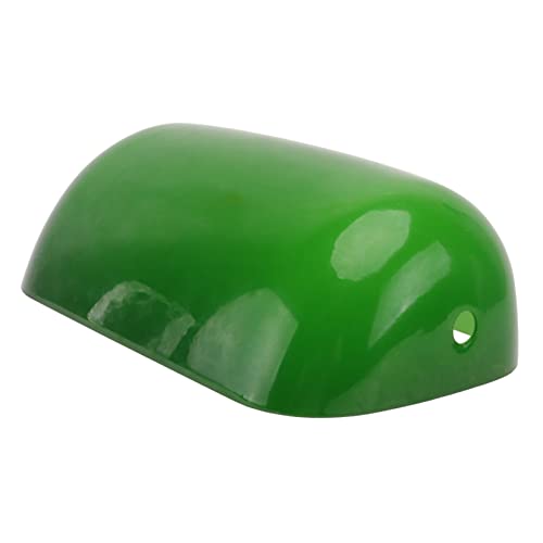 HOMSFOU Pantalla De Lámpara De Mesa Retro Verde De Cristal Para Escritorio Iluminación Interior Hogar Oficina Hotel