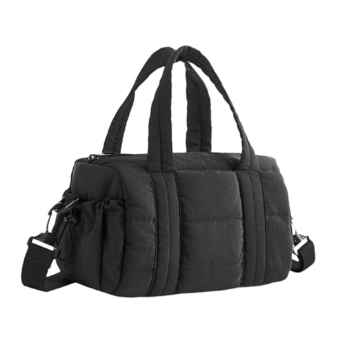 Sac bandoulière rembourré noir pour le sport et la randonnée