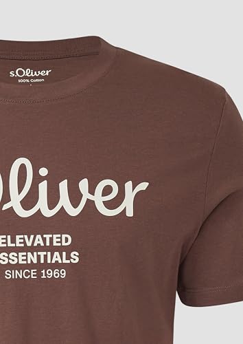 s.Oliver Herren T-Shirt 2139909 Brown S – Ansicht 5