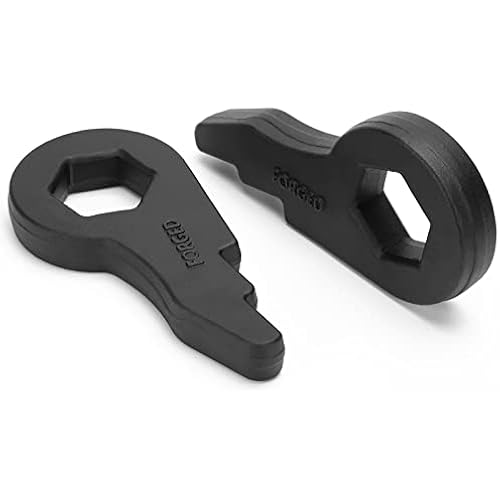 KSP 1-3" Torsion Bar Key For Silverado Sierra 1500HD 2500HD 3500HD, Forged Steel Suspension Lift Kits Compatible With Chevrolet GMC Yukon XL Avalanche 8 Lug Trucks, 2pcs 1-3in Adjustable Leveling Kit