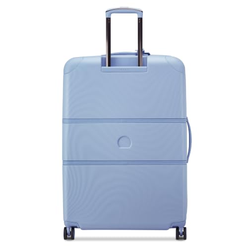 Image of DELSEY PARIS Chatelet Air 2.0, 28 Inch Checked Suitcase, Light Blue