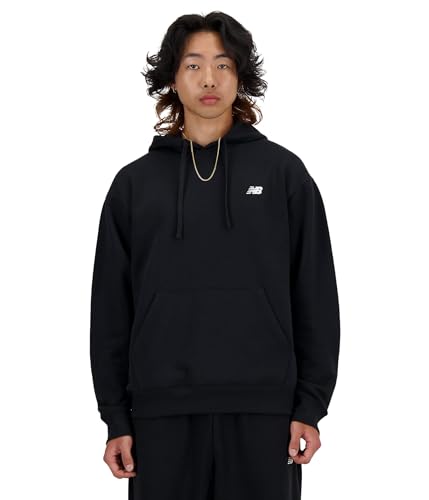 New Balance Men's Sport Essentials Fleece Hoodie, Black, Small