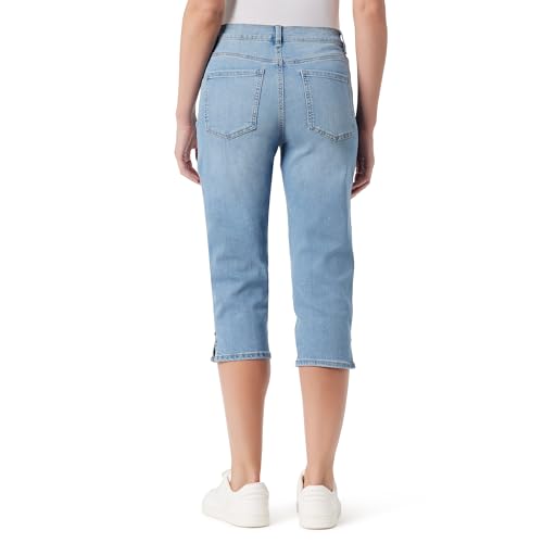 Gloria Vanderbilt Women's Amanda Capri with High Rise Straight Standard, Lucca Whiskers3