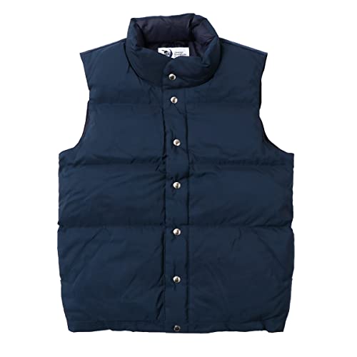 [�N���Z���g�_�E�����[�N�X] CRESCENT DOWN WORKS Down Italian Vest 60/40 Cloth (L, NAVY)