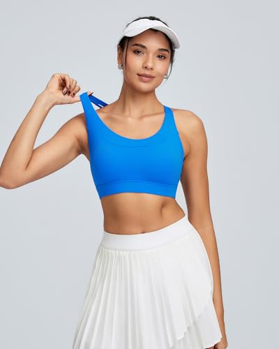 Image of RUNNING GIRL High Impact Sports Bra for Women,Criss-Cross Back Top with Moulded Cups Womens Sports Bra High Support