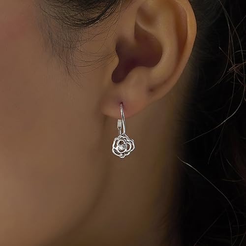 Image of TRUESILVER ACPL 925 Sterling Silver BIS Hallmarked Designer Drop & Dangle Leverback Earrings for Women