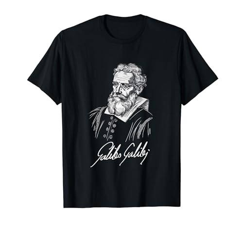Scientist Galileo Galilei with Signature T-Shirt