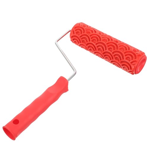 PLAFOPE Rodillo de pintura texturizado de goma reutilizable para decoración de paredes y artístico, herramienta multipropósito para proyectos de arte y manualidades