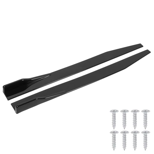 Falda lateral coche universal negra de 120cm para tuning de carrocería hatchback y sedán 4
