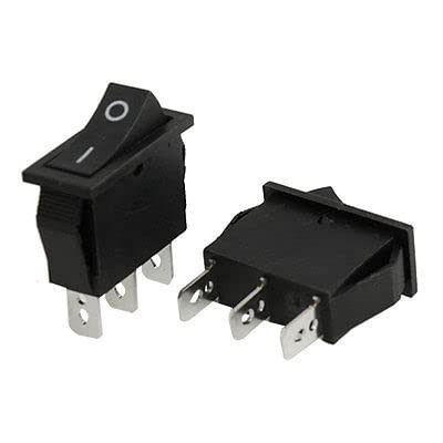 Commutateur Interrupteur SPDT Résistant Haute Tension 250V Évite Faux Contacts Pack de 10