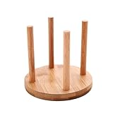 LSNNMU Pappbecher Organizer 3 stücke Holz Tasse Lagerung Rack Haushalt Tasse Halter for Papier Tasse Zähler Desktop Lagerung Rack(Khaki2)