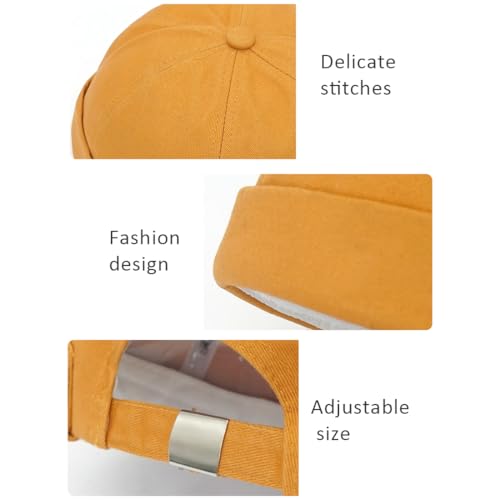 Image of Dome Brimless Hats for Women Men Beanie Docker Cap Sailor Skull Cap