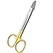 AAProTools Gold Plated Dental Collar and Crown Wire Cutting Scissors 4.75