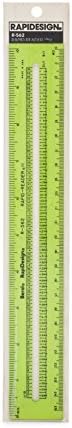 Amazon.com : Rapidesign Rapid-Reader II Ruler, 1 Each (R562) : Office ...