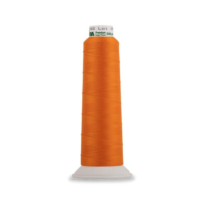 Madeira Poly Orange 2000YD Serger Thread miniatura 2