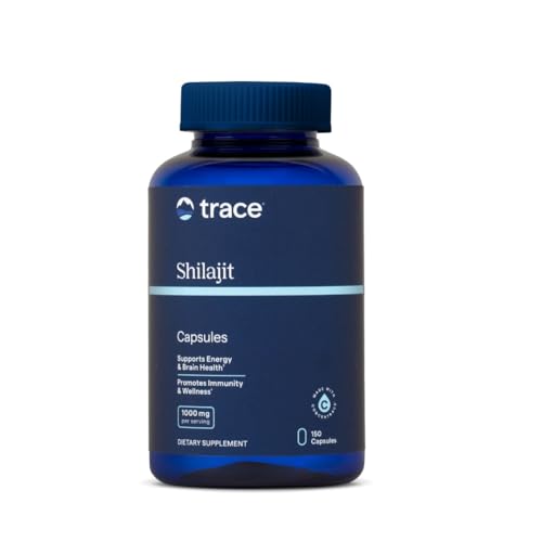 Trace Minerals Shilajit Capsules - Shilajit Supplement for Daily Wellness - Immunity Support - Energy Brain Health & Digestion Support - 150 Count (75 Servings)