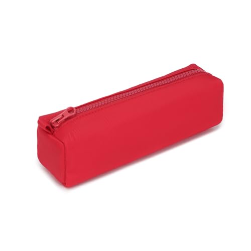 Image of Pencil Case Lightweight and Durable Ideal Pencil Pouch for School and Office Supplies (Red,Oxford)