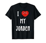 Amo A Jorden Nombre Gracioso Camiseta