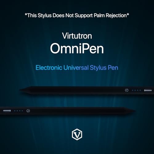 Image of Non Bluetooth Universal Stylus Pen with Type C Charging | High Precision Digital Pencil | Compatible for iPhone, Ipad, Samsung, Android Tablets & Touch Screens Phones | (Black)