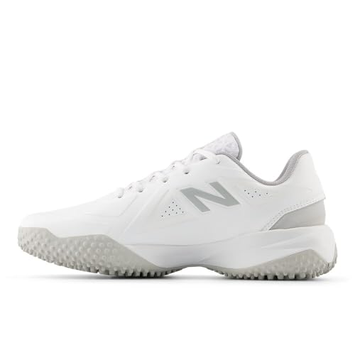New Balance New Balance Women's FuelCell Fuse V5 Turf Softball Shoe, White/Raincloud/White, 10.5 W
