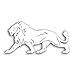 FengHuiCar Auto Leone Adesivi, Impermeabile Pet Rimovibili Lion Car Body Decal Auto Decorazioni Adesivi Moto (10 * 20 cm)