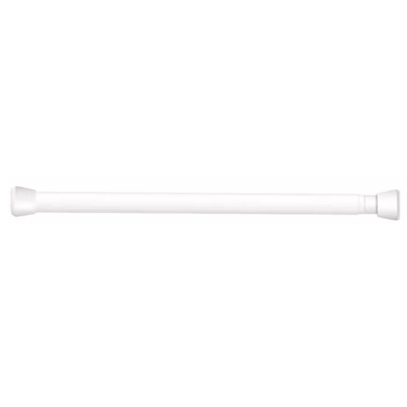 Spring Tension Curtain Rod, 24-94 in Shower Curtain Rod, Detachable Nonslip Ends for Windows Closet Cabinet, No Drill(White,140-240cm/55-94in)