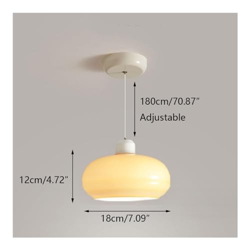 Éclairage intérieur simple crème et orange avec câble réglable - 7