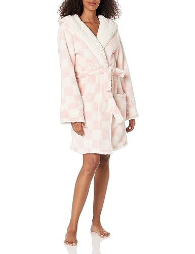 PJ Salvage Women's Loungewear Cozy Plush Robe, Pink Clay, L