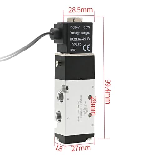Stations de collecteur électrovanne 4V110-06 24V CC pour air comprimé - 6