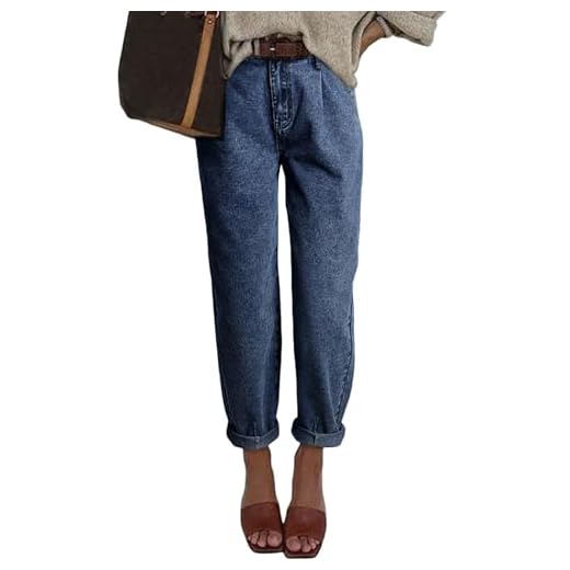 Astylish Women's High Waisted Baggy Jeans