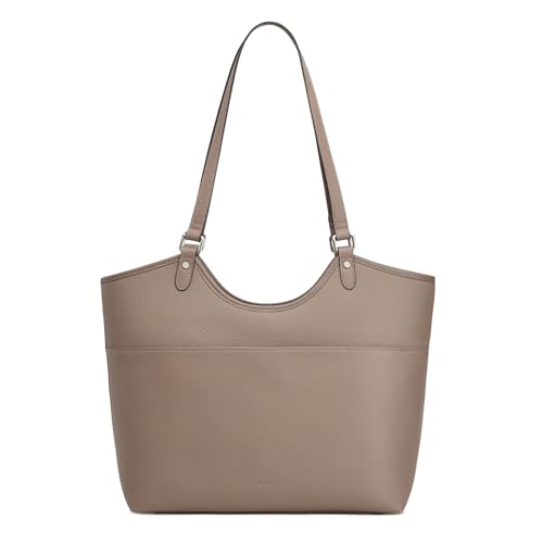 Bolso Tote de cuero para mujer para trabajo y viaje miniatura 1