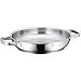 WMF Gourmet Plus patelnia do serwowania/smażenia, 28 cm, niepowlekana, stal nierdzewna Cromargan matowana, odporna na piekarnik