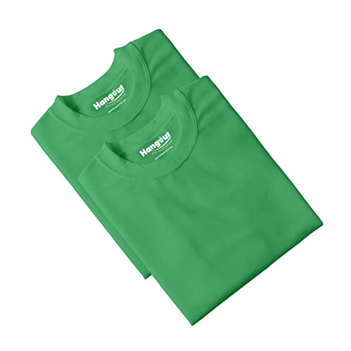 Image of Hangout Hub Hangout-Hub110 King Queen Couples Tshirt for Couple | Printed T-Shirts for Boyfriend Girlfriend and Husband Wife | Regular Fit (Set of 2, Cotton)