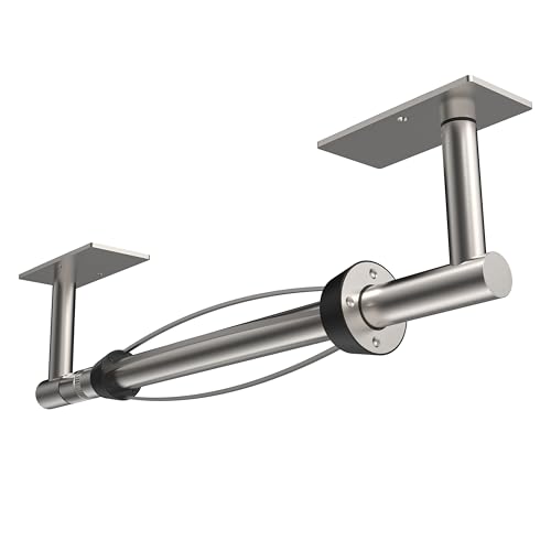 Image of RUACQ Paper Towel Holder Under Cabinet, One Hand Tearing Paper Towel Holder with Damping Effect, Wall Mount & Adhesive Stainless Steel Paper Roll Holder for Kitchen Bathroom (Sliver)