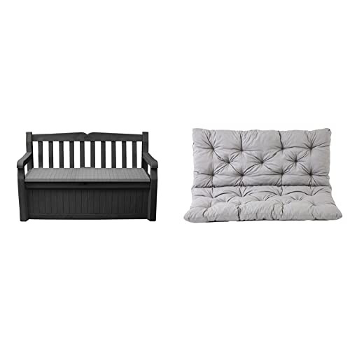 Banc coffre Eden Keter 265 litres avec coussin banquette 2 places - 2