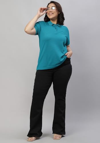 Image of Wear Your Opinion Womens Plus Size Polo Collar Neck T-Shirt Top
