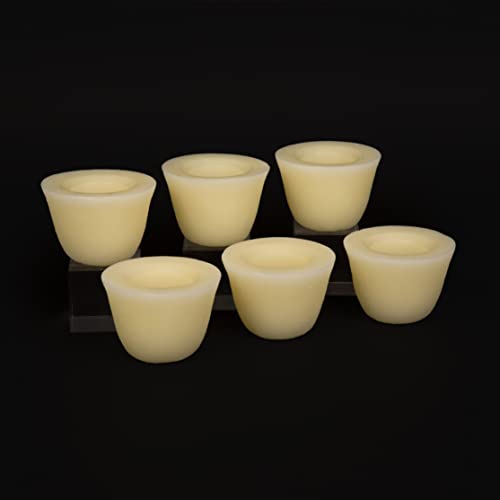 Image of Set of 6 Floating Wax Bowl Candle Holders, Candle Holders ONLY. Tealights Sold Separately