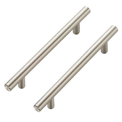 Image of Ravinte 30 Pack 7.38 inch Cabinet Pulls Brushed Nickel Stainless Steel Kitchen Cupboard Handles Cabinet Handles, 5 inch (128mm) Hole Center