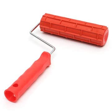 Ubersweet 7 Inch Embossed Rubber Paint Roller Embossing Construction Tools Wallpaper Art Diy