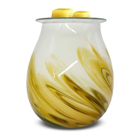 HSYXTS Art Glass Electric Wax Melt Warmer Candle Waxing Warmer Burner Melt Wax Cube Melter Fragrance Warmer- Gift Cover