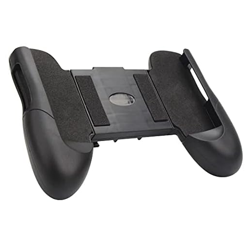 Portable 4.5-6.5 inch Mobile Phone Support Game Controller Joystick Grip Game Holder Handle with Bracket (Black Type 02)