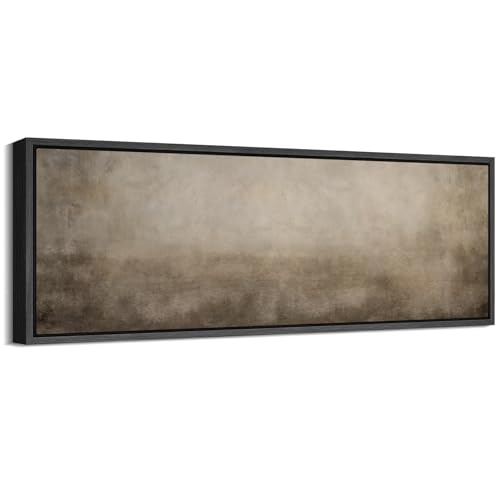 SIGNFORD Large Framed Canvas Neutral Toned Gradient Abstract Illustrations Modern Art Calm Warm for Living Room, Bedroom, Office - 60