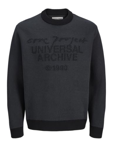 Jack & Jones Jcoscope Knit Jacquard pull col rond homme en maille géométrique