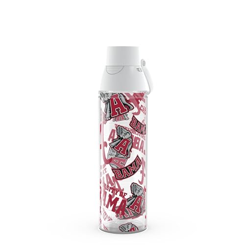Tervis Venture® Lite Tritan 24oz Venture™ Lite with 2-in-1 VersaLid® | Alabama Crimson Tide - All Over | Made in America, Leakproof, Double-Wall Vacuum Insulated, Keeps Drinks Cold
