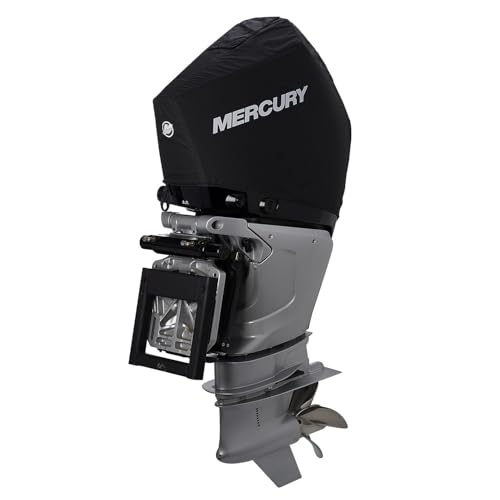 Mercury 8M0228522 4.6L V8 300hp Outboard Vented Splash Cover, Black