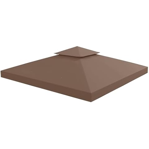 Outsunny Coffee Gazebo Replacement Canopy Cover Cover