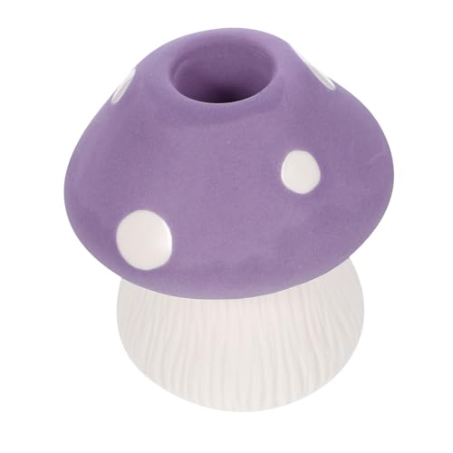 DECHOUS Mushroom Ornament Candle Holder Decor Wedding Candle Holder Candle Holder for Decoration Practical Candlestick Mushroom Tealight Holder Candle Base Hydroponics Light Stand Ceramics